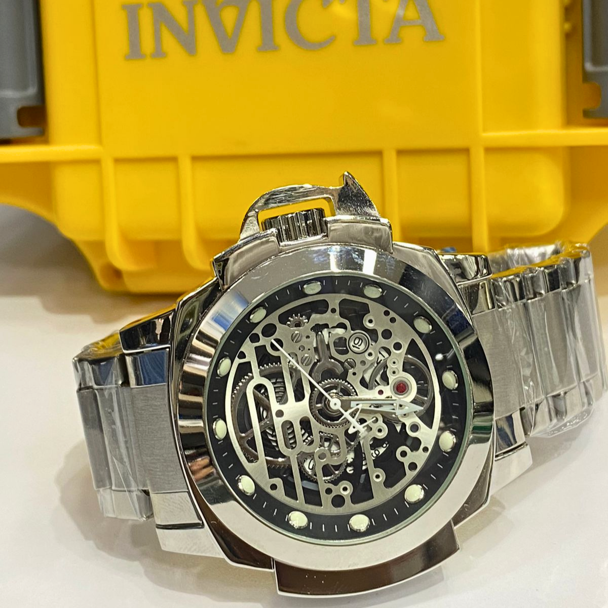 reloj invicta original hombre color plateado fondo griss Comprar tienda onlineshoppingcenterg Colombia centro de compras en linea